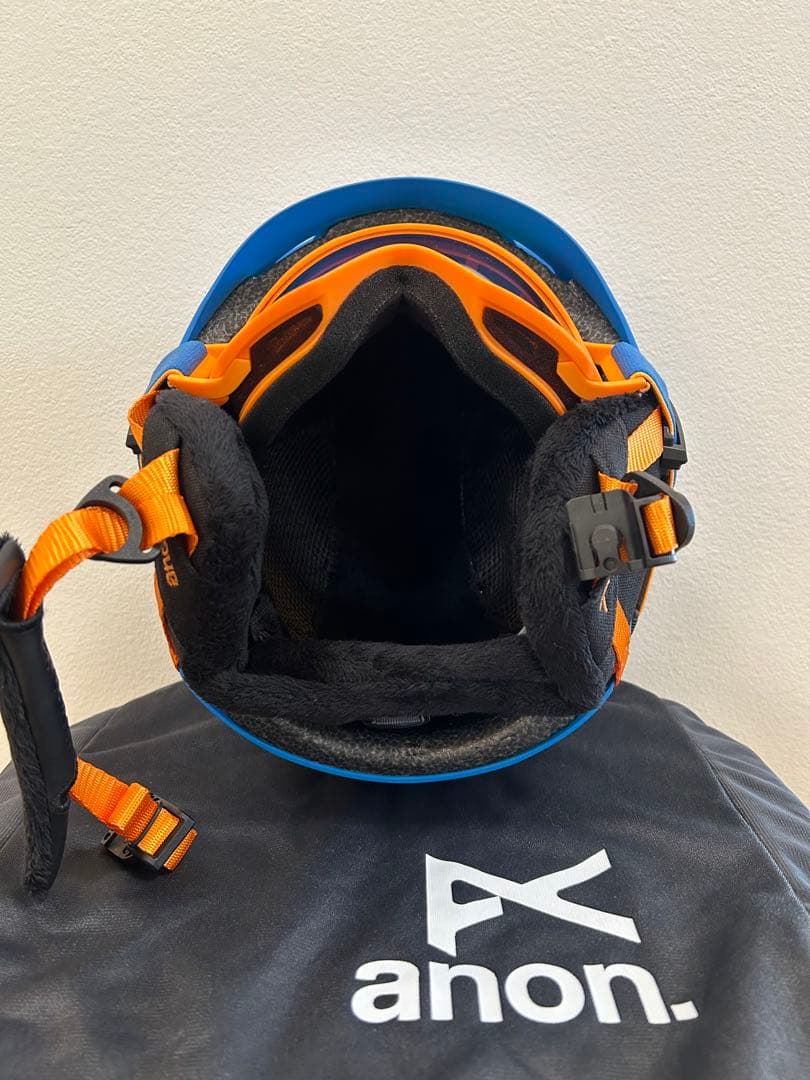 新品 アノン ディファイン ジュニア スノーボード ヘルメット ブルー L/XL