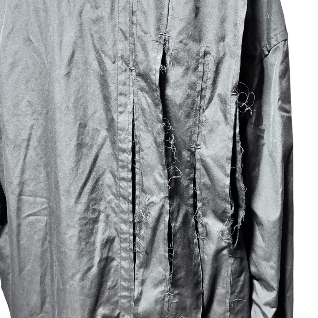 美品 B Yohji Yamamoto 切りっぱなし シャツワンピース 黒