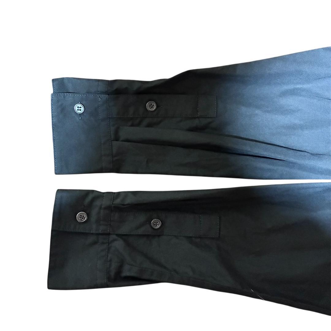 美品 B Yohji Yamamoto 切りっぱなし シャツワンピース 黒