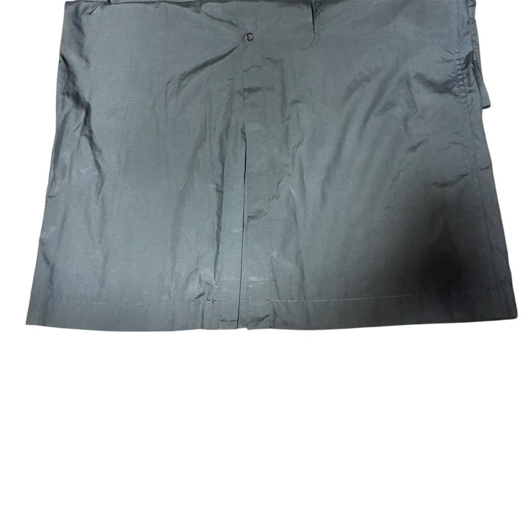 美品 B Yohji Yamamoto 切りっぱなし シャツワンピース 黒