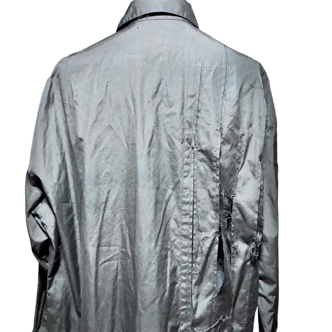 美品 B Yohji Yamamoto 切りっぱなし シャツワンピース 黒