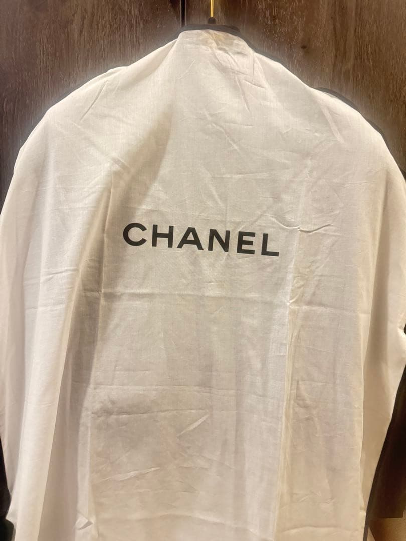 CHANEL シャネル　ダークグリーン ツイード ノースリーブベスト