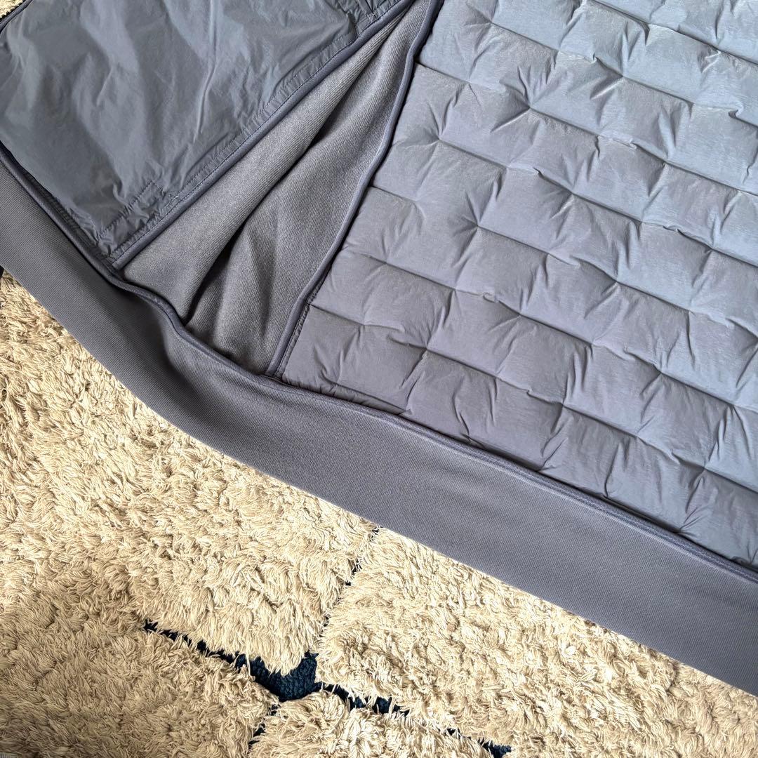 【美品✨】ブリーフィング　ダウンジャケット　切替　ロゴ　近年モデル　M ブルー