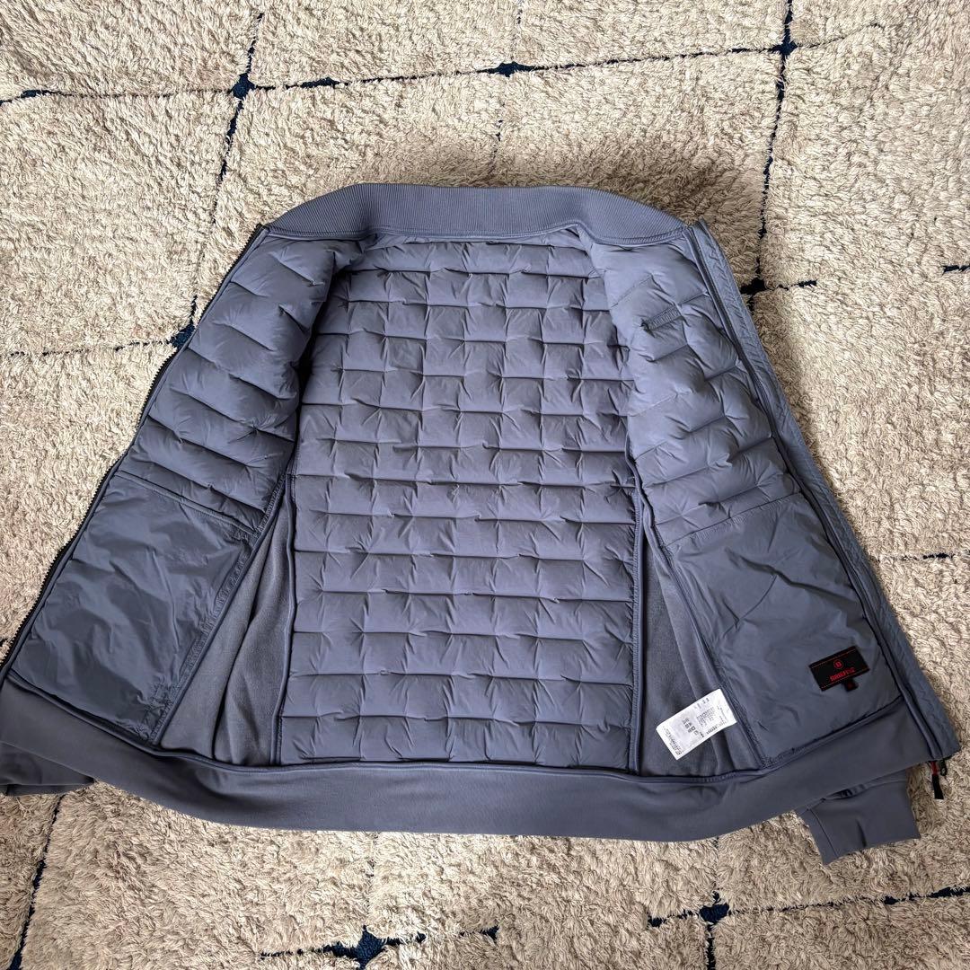 【美品✨】ブリーフィング　ダウンジャケット　切替　ロゴ　近年モデル　M ブルー