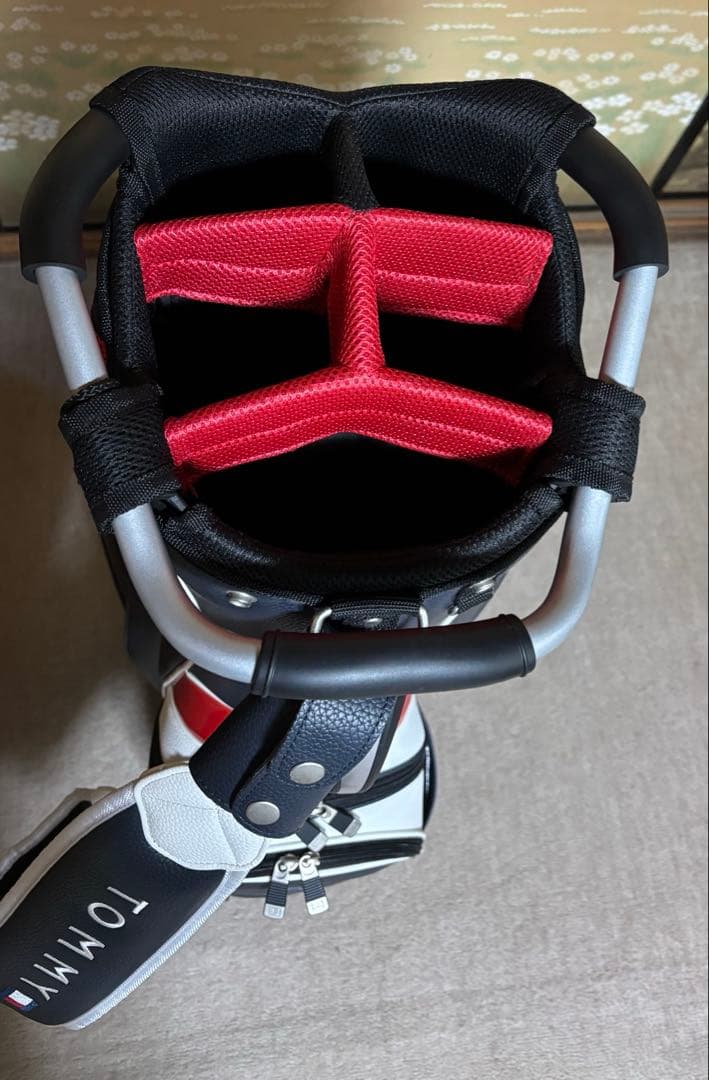 ま*お様 美品  9型　スタンドキャディバッグ、カート