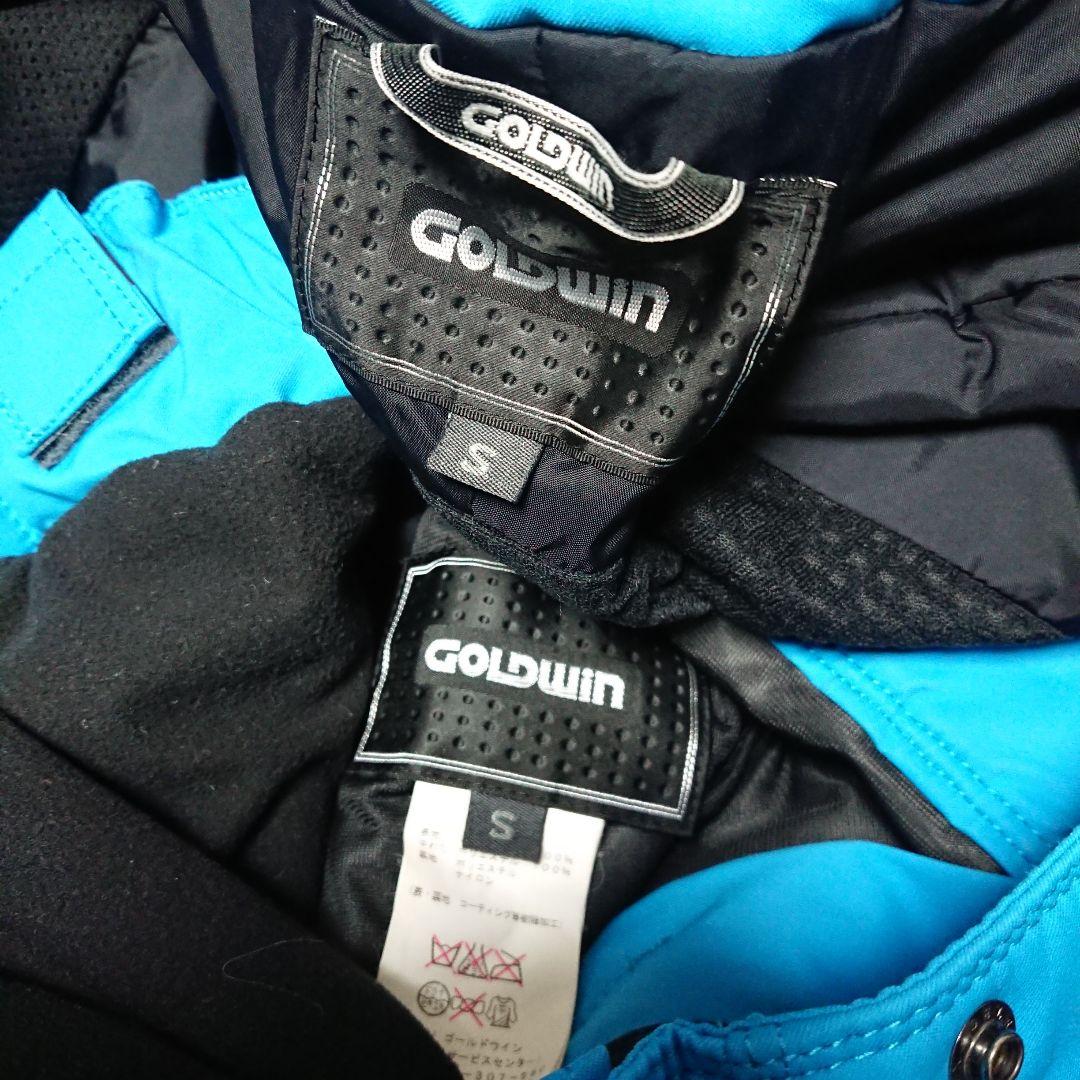 送料無料【GOLDWIN】水色スキーウェアフルオープン上下セット S/S