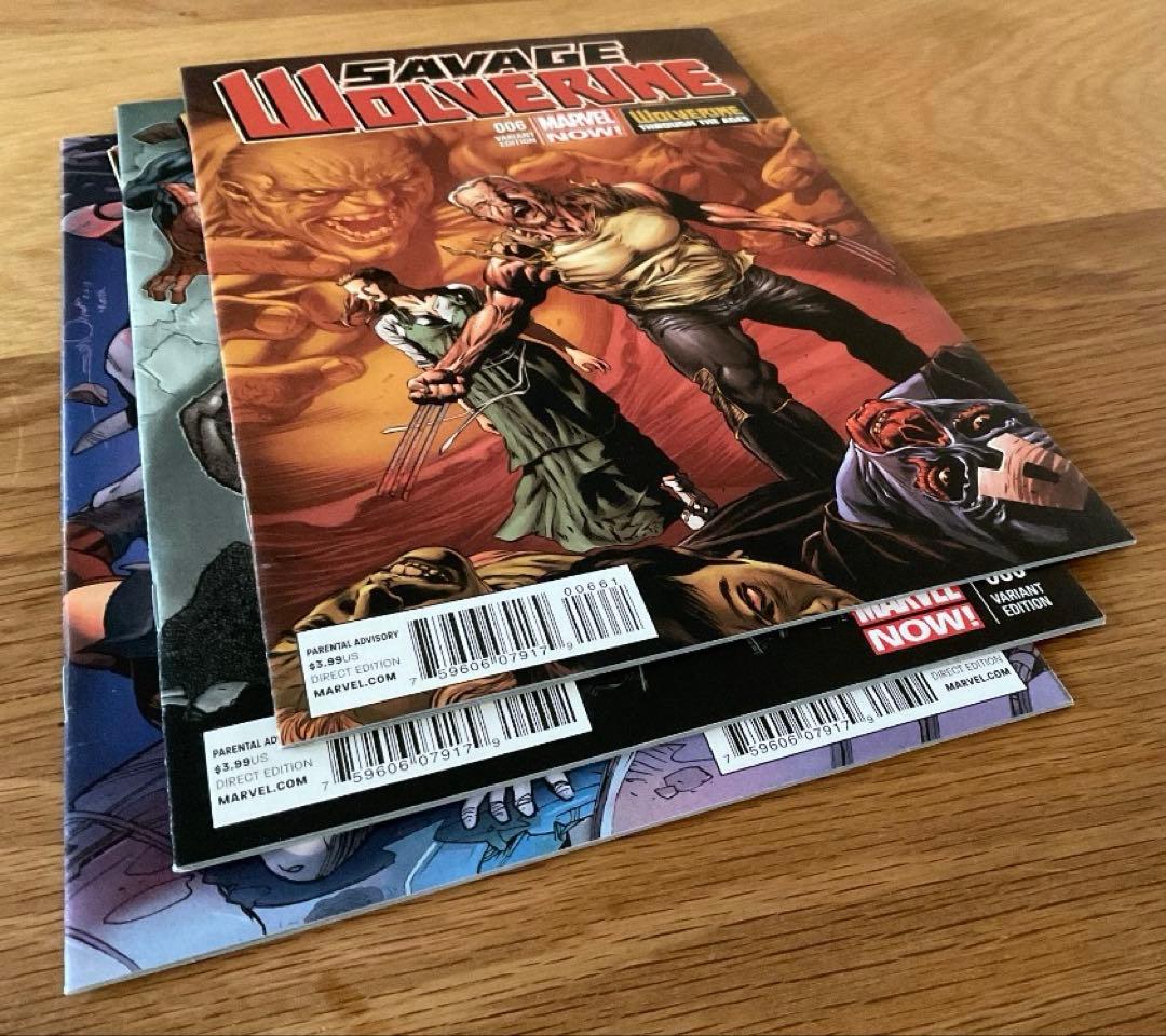 再値下げ❗️Savage Wolverine コンプリートセット アメコミリーフ