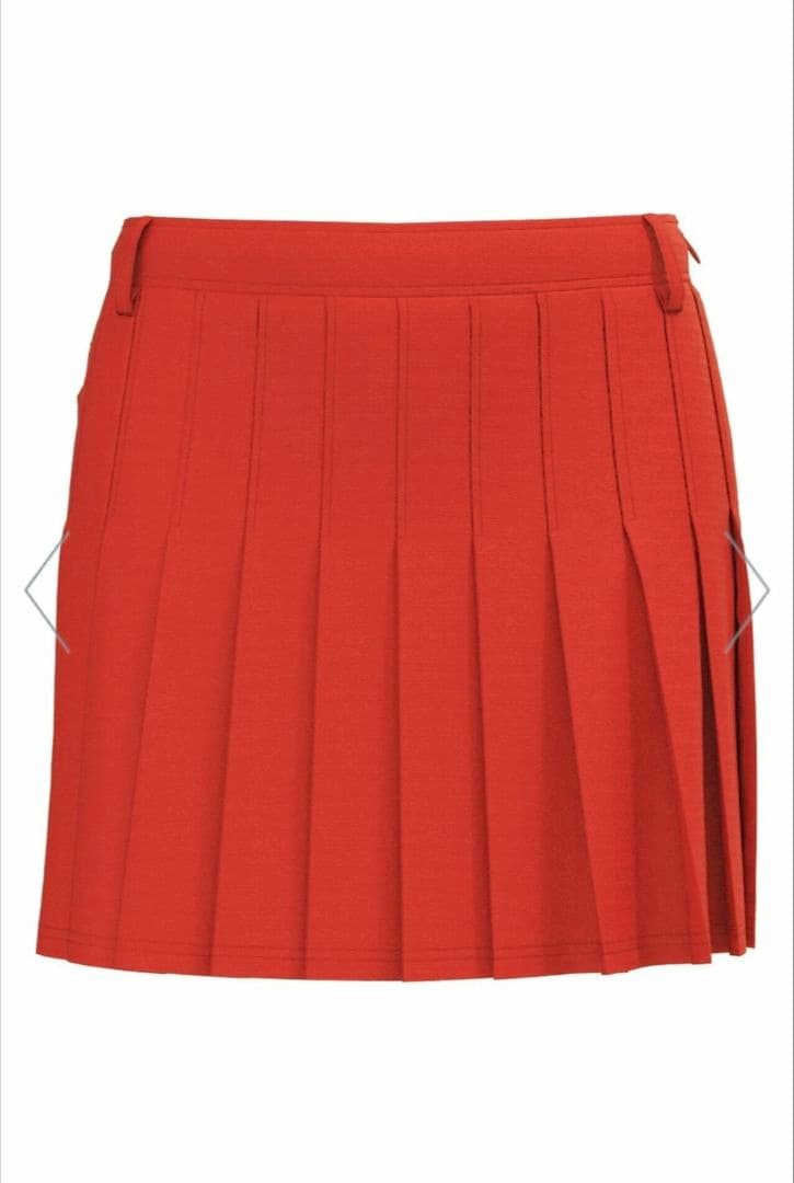 美品 PING レディース プリーツ スカート 赤 S ストレッチ