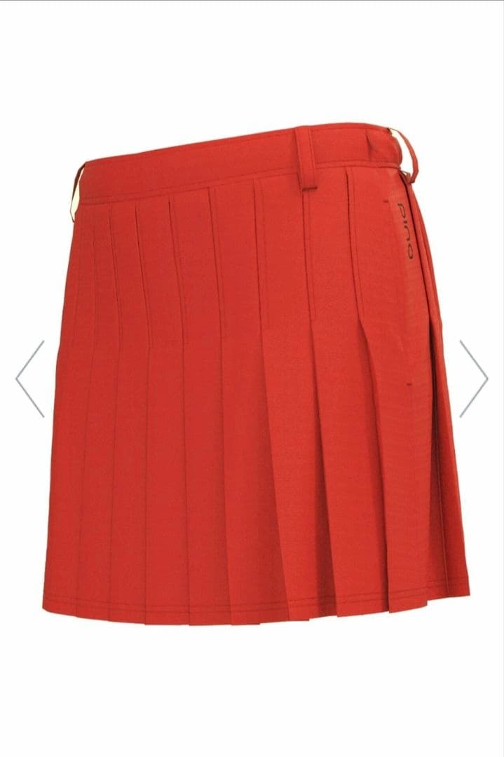 美品 PING レディース プリーツ スカート 赤 S ストレッチ