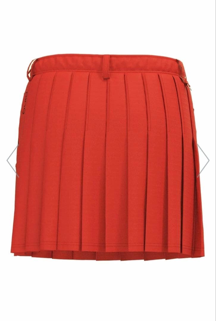 美品 PING レディース プリーツ スカート 赤 S ストレッチ