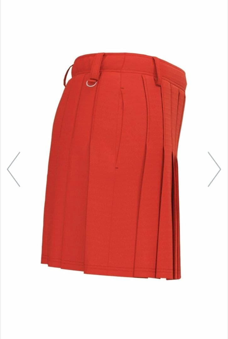 美品 PING レディース プリーツ スカート 赤 S ストレッチ