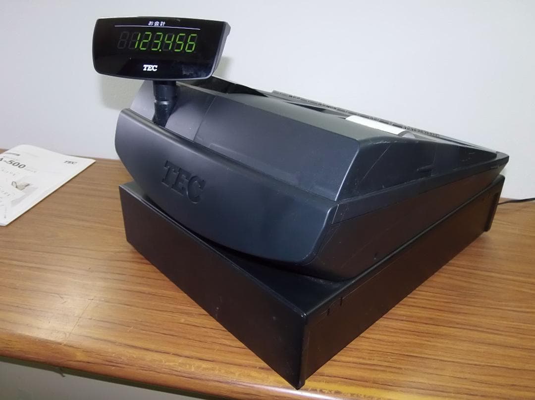 店名設定無料東芝テック MA-500 5部門 レジスター 人気の黒 250808