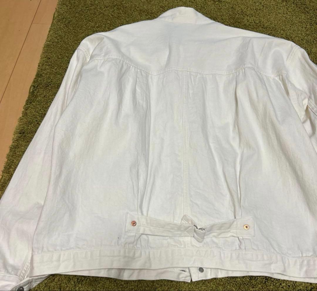 kaptain sunshine デニムジャケット　状態良好　40 ホワイト