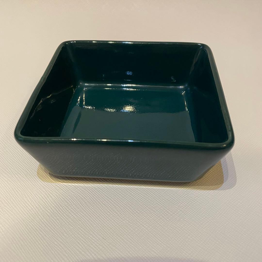 超レア　アラビア　キルタ　スクエアプレート　グリーン　9.5㎝