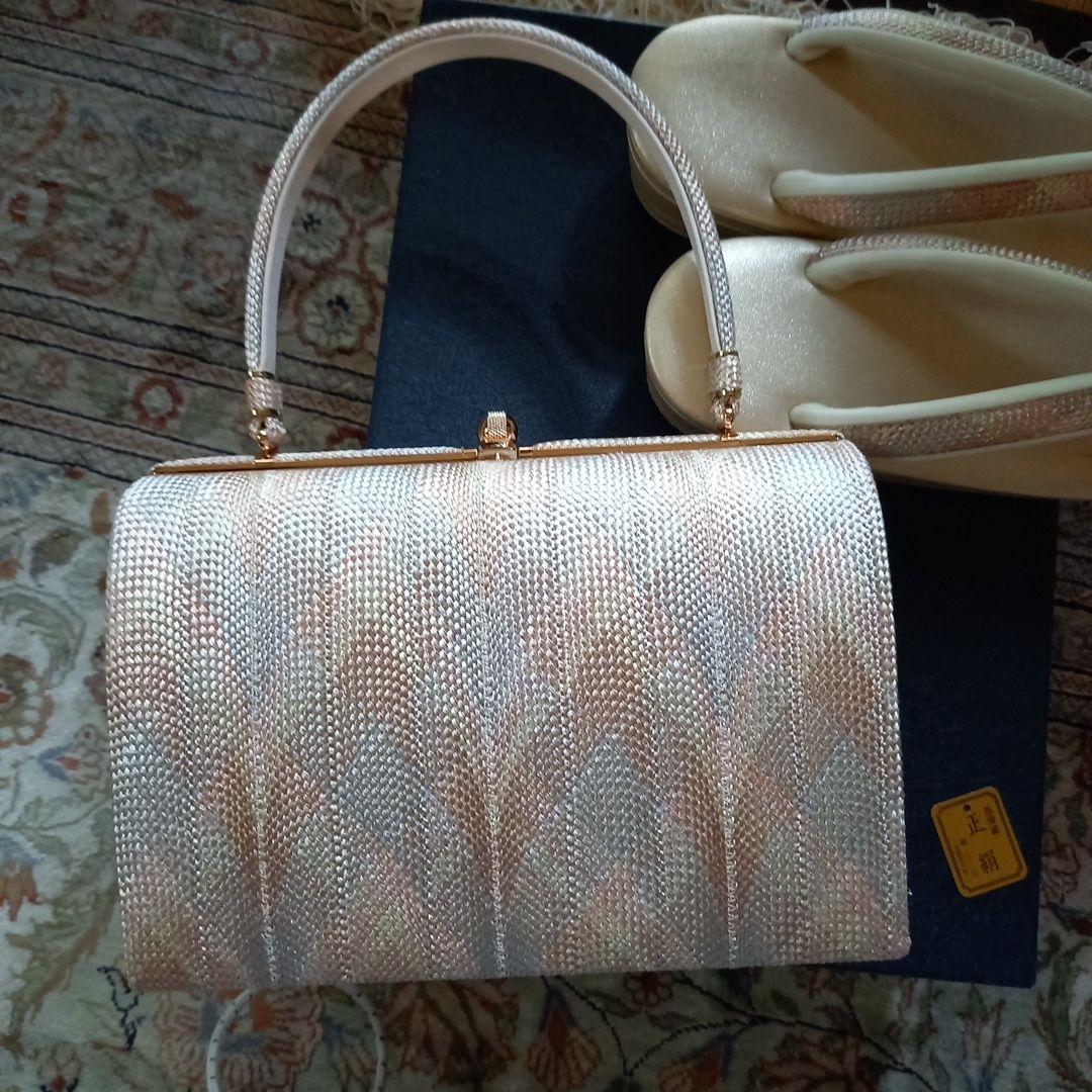 西陣織　草履　バックセット