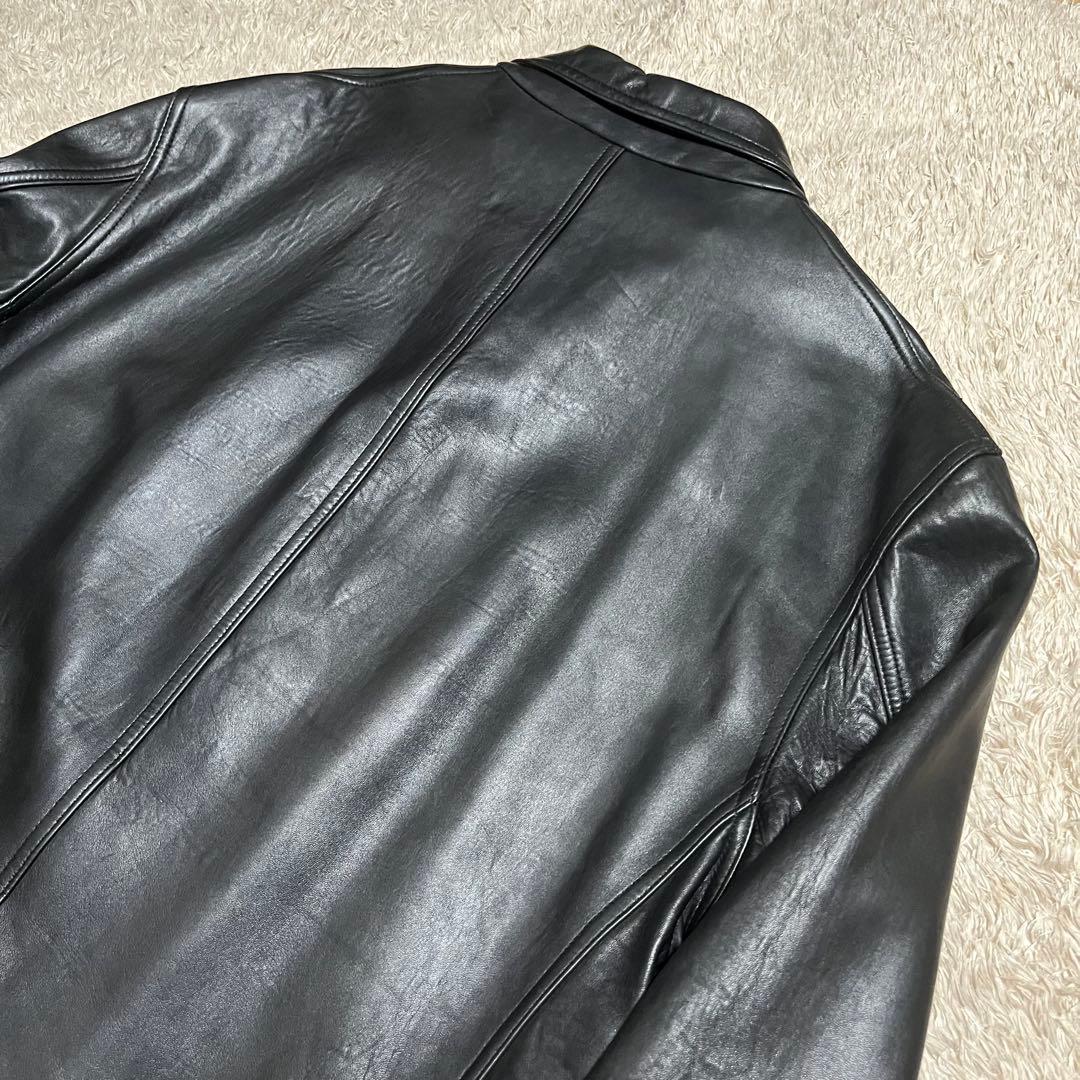 Polo by Ralph Lauren ブラックレザー カーコート XXL