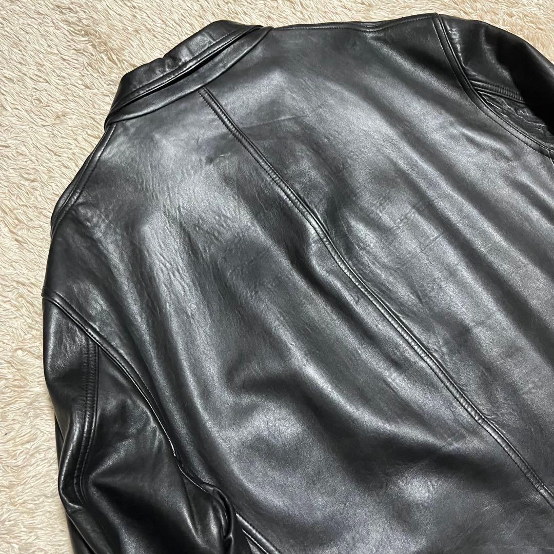 Polo by Ralph Lauren ブラックレザー カーコート XXL