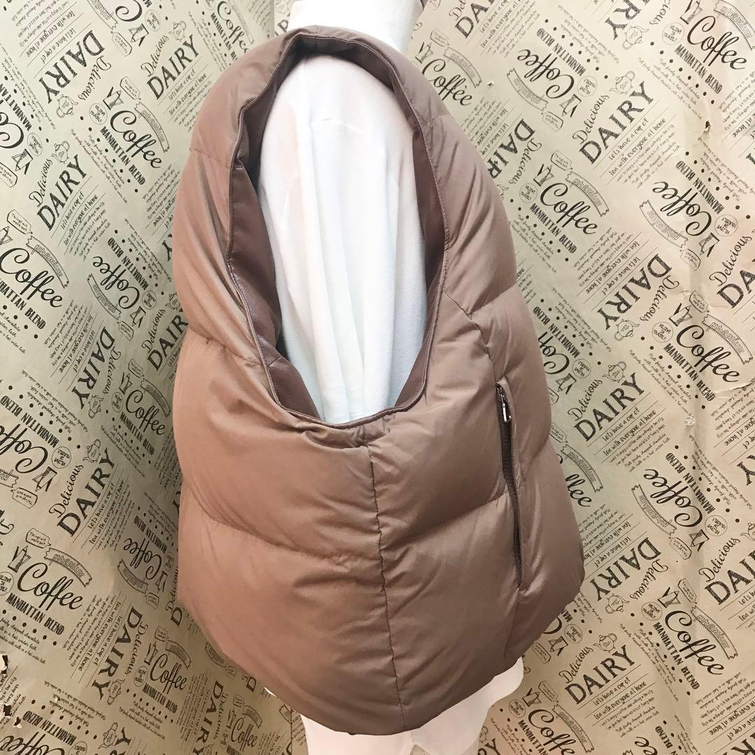 メルヴィンス ベスト L リモンタ リバーシブル ダウン レザー S3273