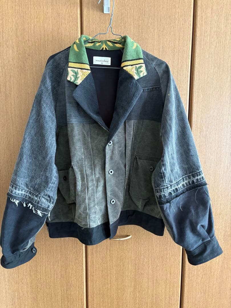 な*や様 【極美品】masterkey 再構築 パッチワーク トラックジャケット