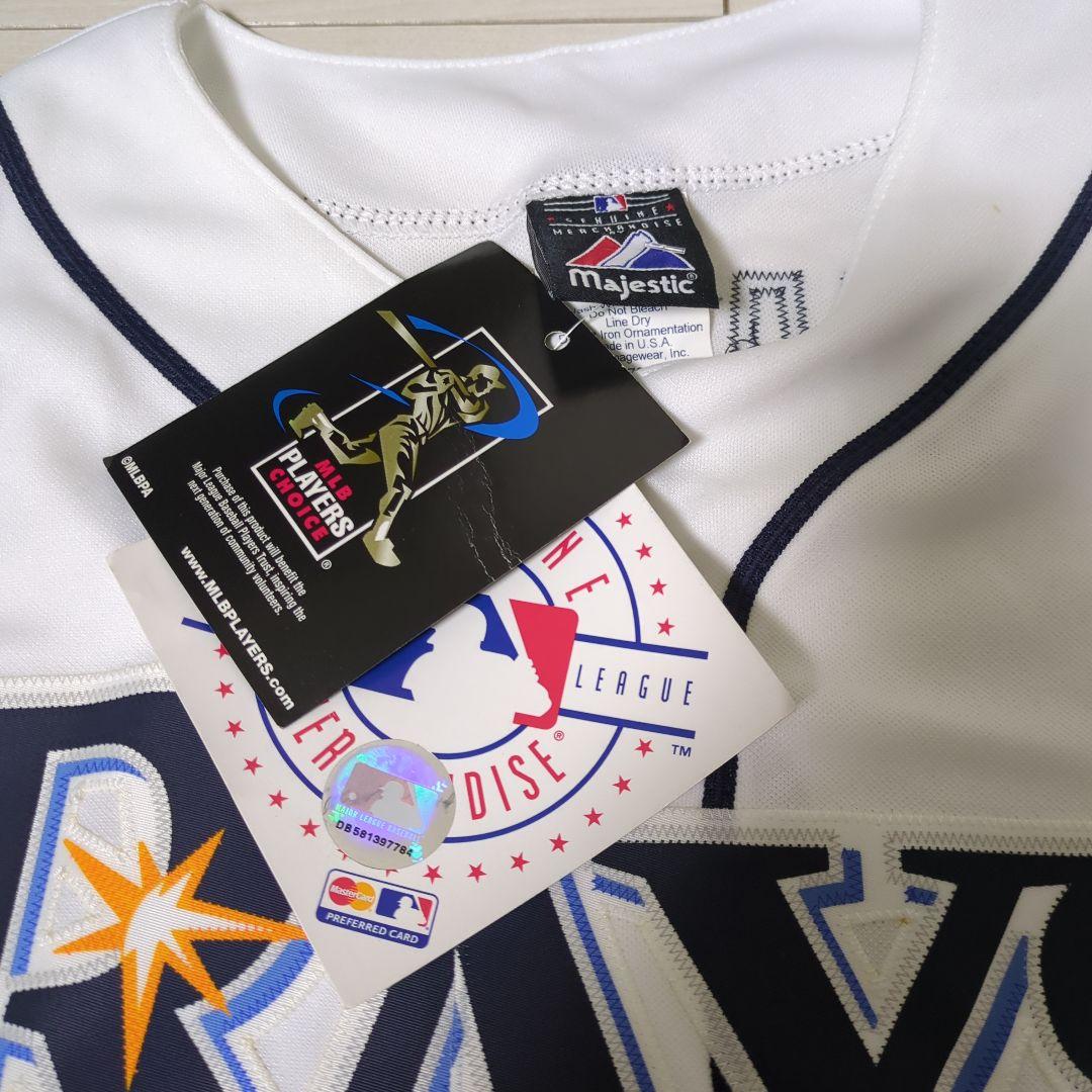 【未使用品タグ付】岩村明憲タンパベイ・レイズ2008ワールドシリーズユニフォーム