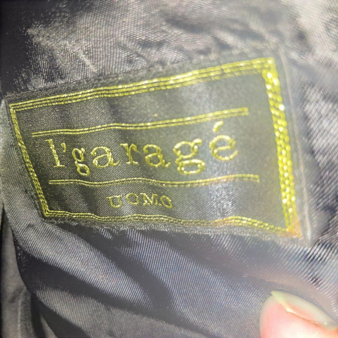 タイムセールルガラージュフェイクファーメンズコートロングＬ定価50000円黒