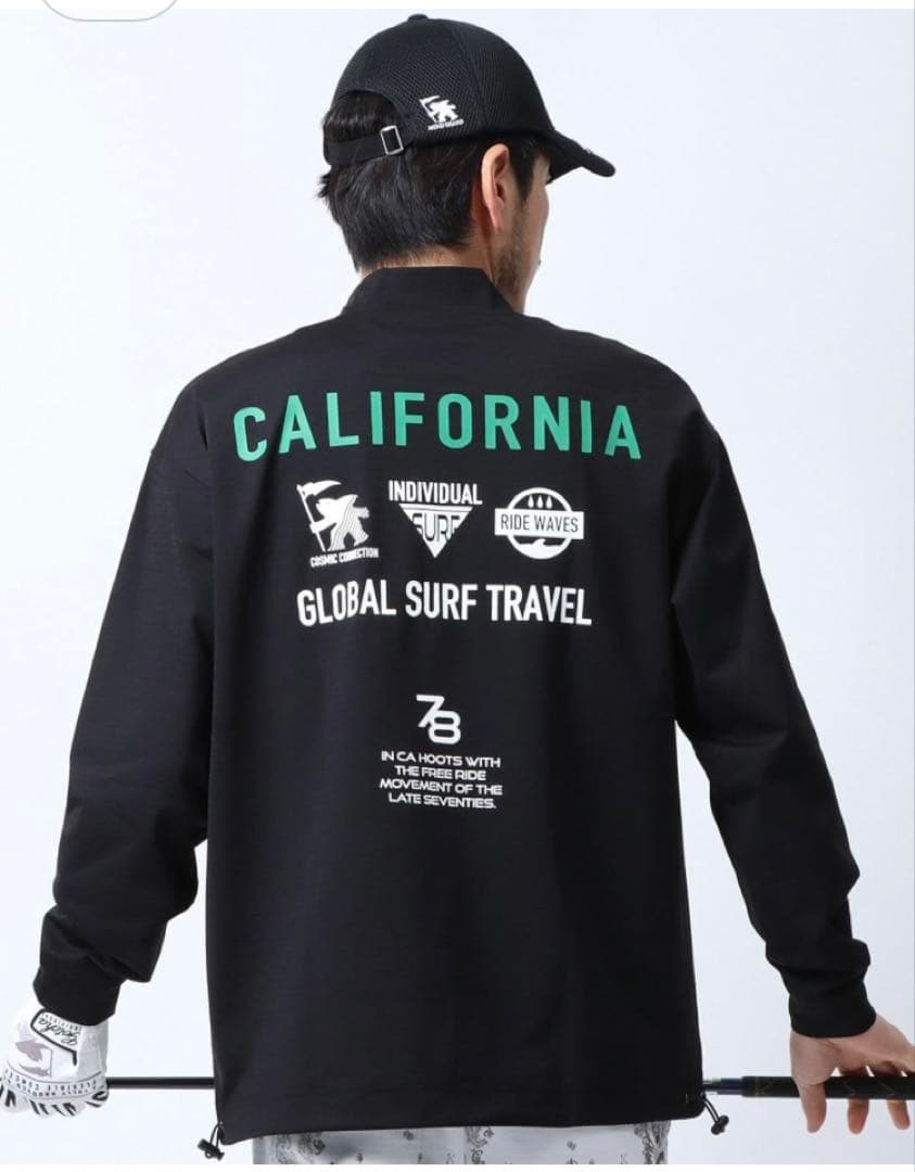 新品タグ付きガッチャゴルフモックネックシャツ ブラック