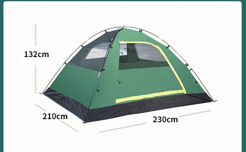 新品 未使用 ワワンタッチ テント 4人用 設営簡単 空気マット付き