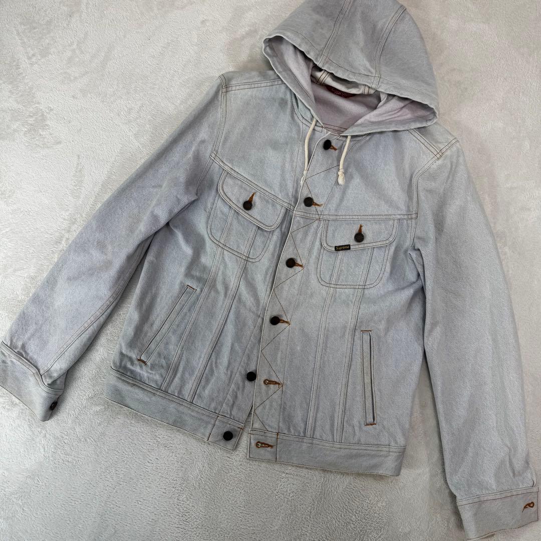 【美品】　シュプリーム　ジージャン　デニム　ジャケット　フード　M
