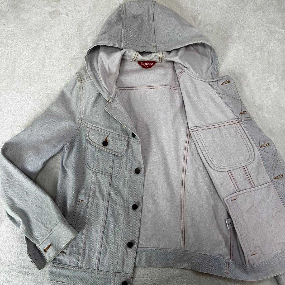 【美品】　シュプリーム　ジージャン　デニム　ジャケット　フード　M