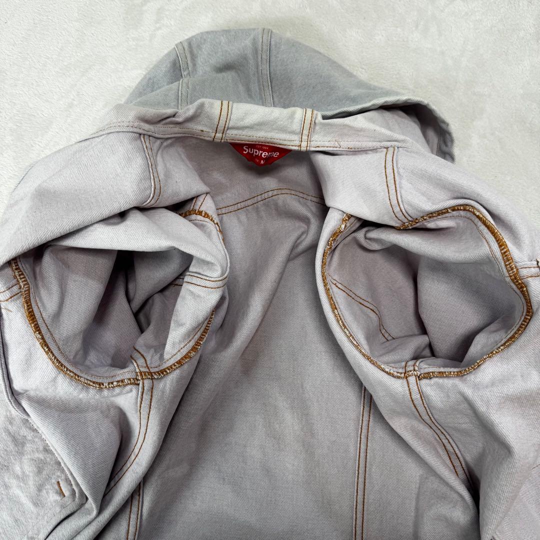 【美品】　シュプリーム　ジージャン　デニム　ジャケット　フード　M