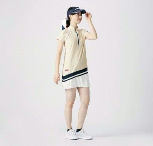 再再再値下げ新品 アンパスィ　ワンピースL　 ベージュ定価24200円