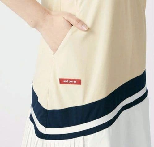 再再再値下げ新品 アンパスィ　ワンピースL　 ベージュ定価24200円