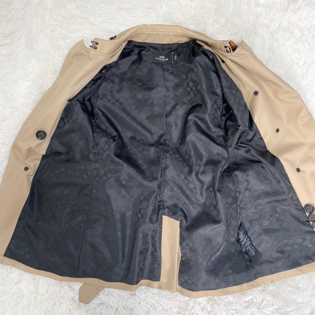 美品 COACH コーチ F33970 ショート丈 トレンチコート ジャケット