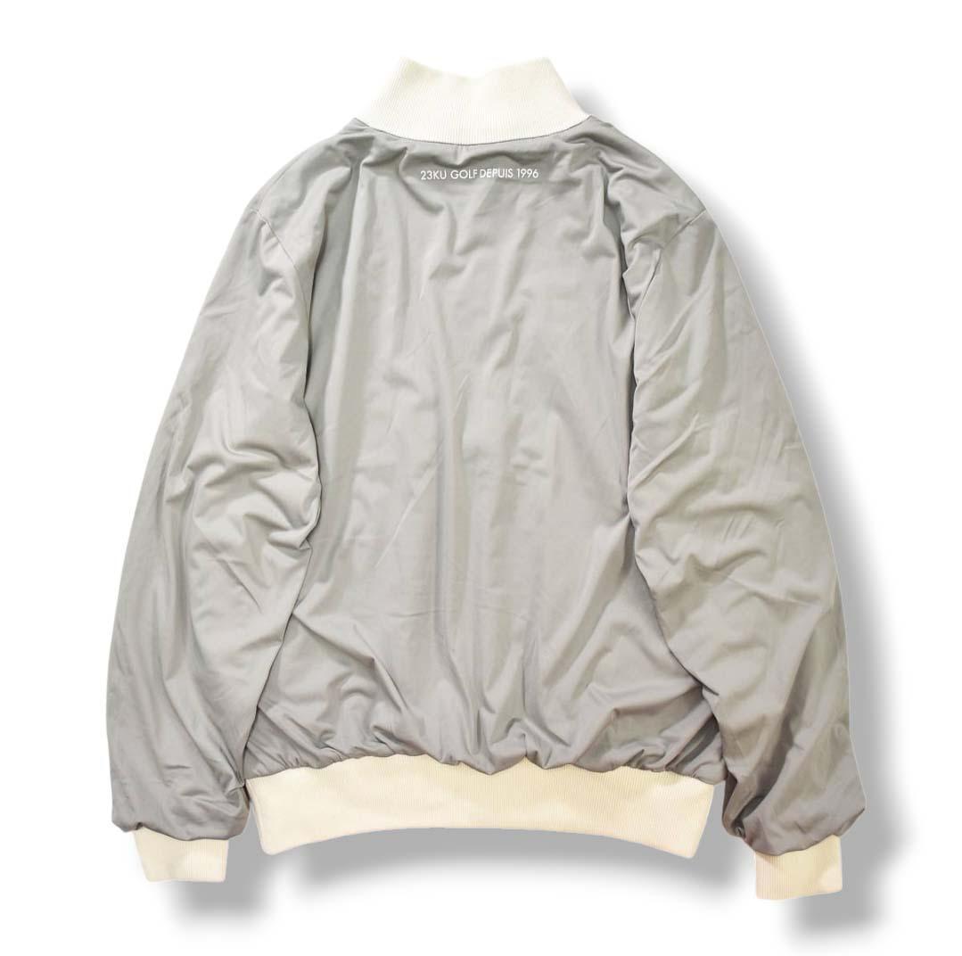 【人気】 23区ゴルフ リバーシブル ブルゾンジャケット 1 グレー ブルー♪