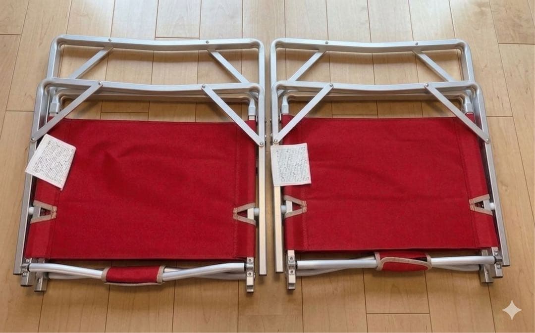 【2脚セット】コールマン　コンパクトフォールディングチェア　レッド