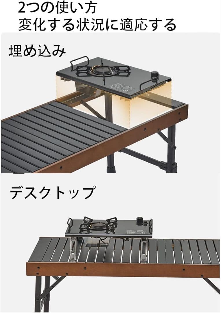 ✨️キャンプに✨️折りたたみ式キャンプストーブ 4000W/4500W シルバー