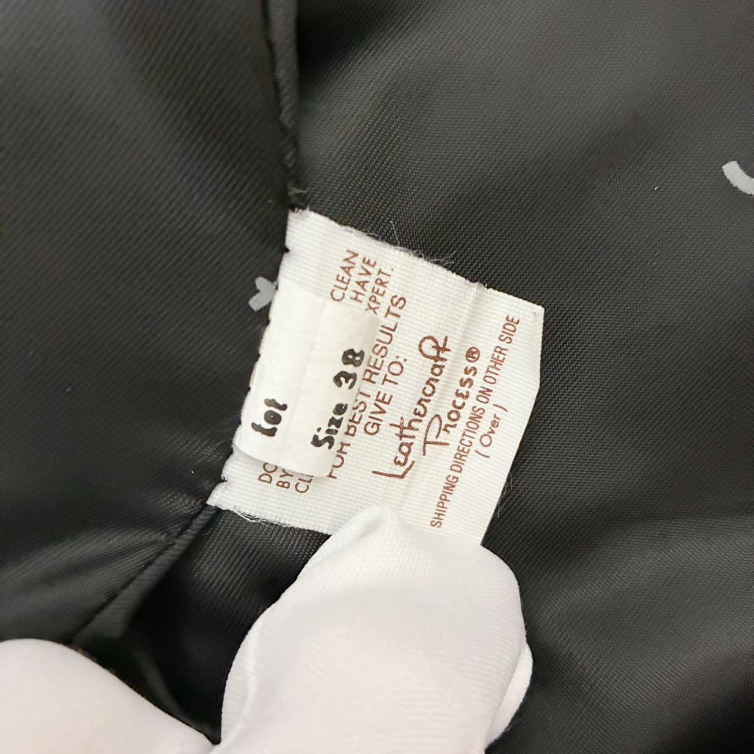 【米国製】Schott 652 レザートラッカージャケット ライナー付 38