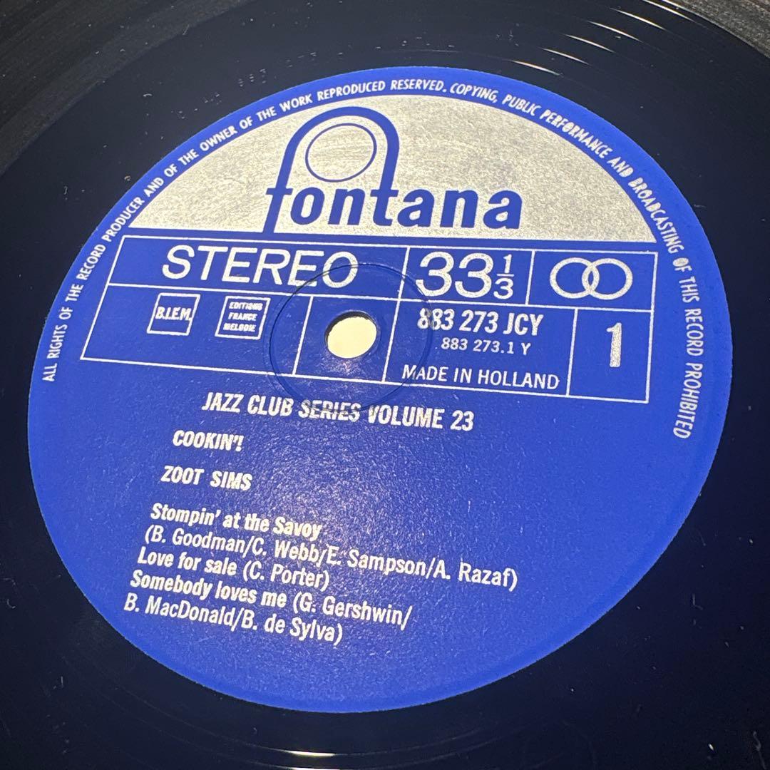 [レコード 蘭オリジナルステレオ] zoot sims cookin' LP