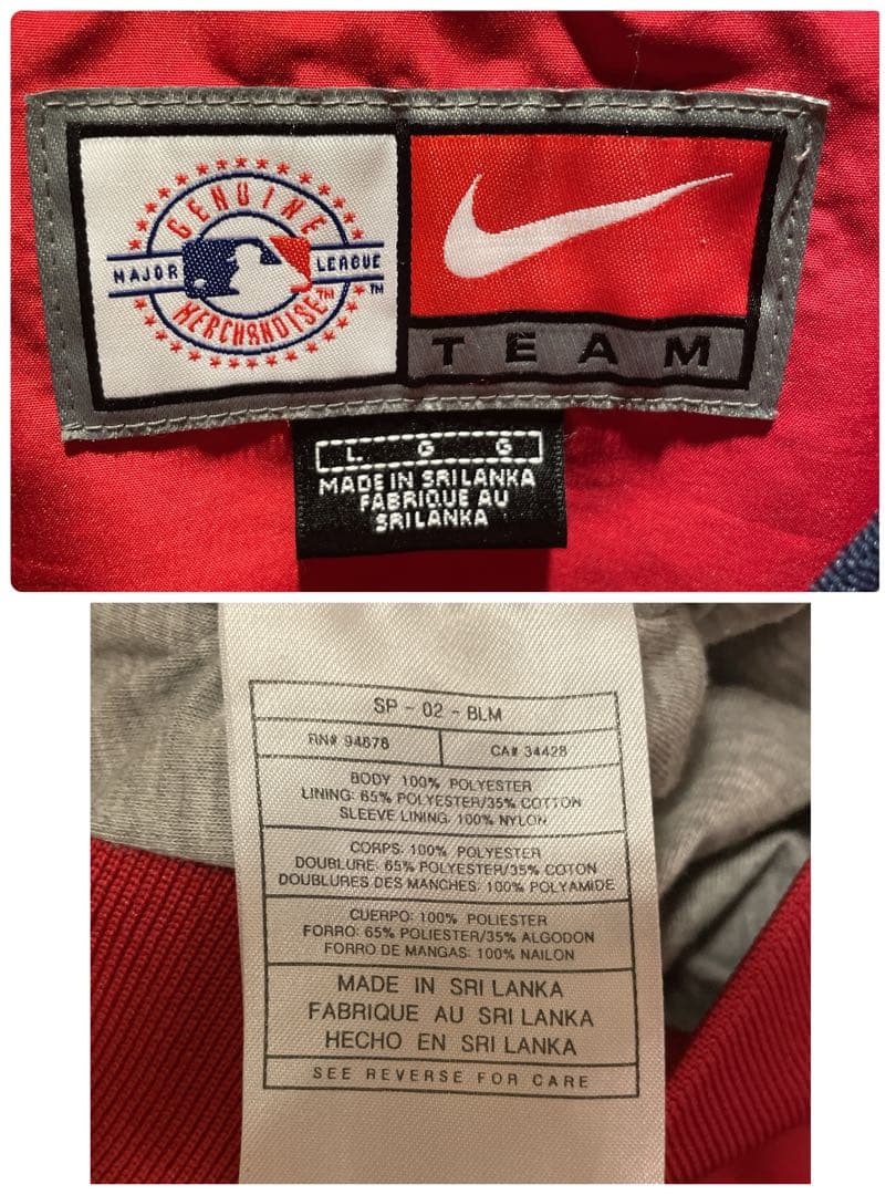 【激レア】y2k/在原みゆ紀/NIKE×インディアンス/デカロゴ/ピステ/L