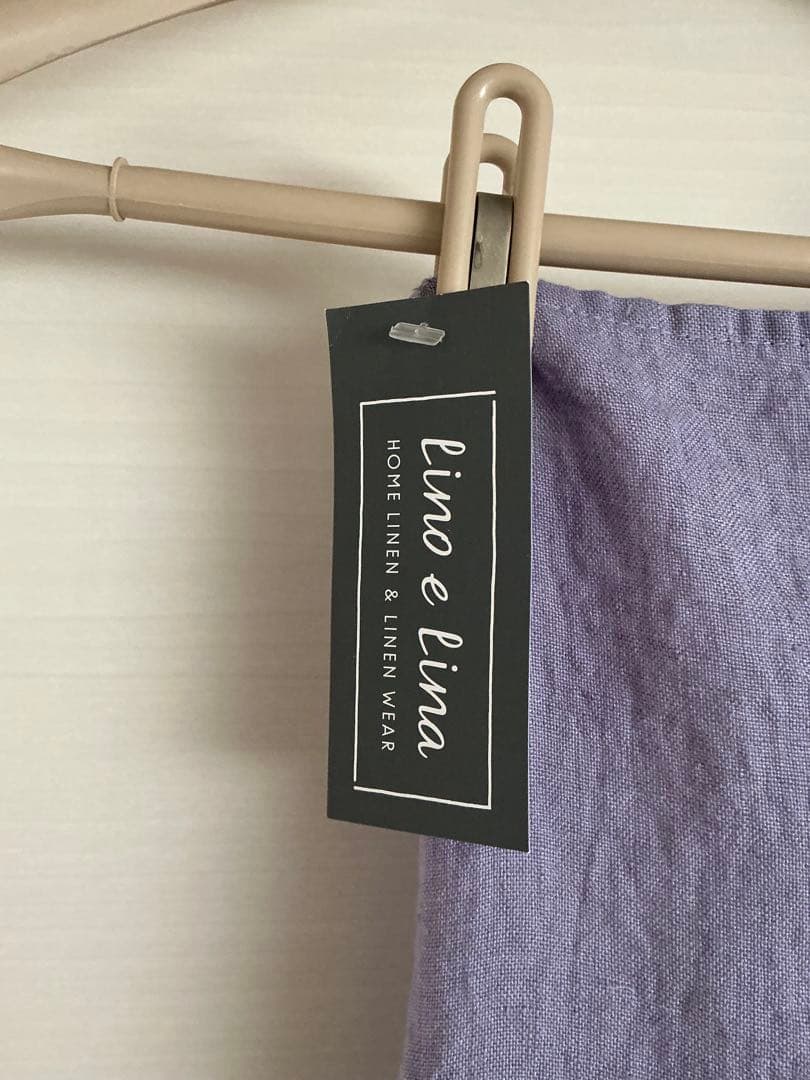 よ*ん様 lino e lina オールドライラック　リネンエプロン