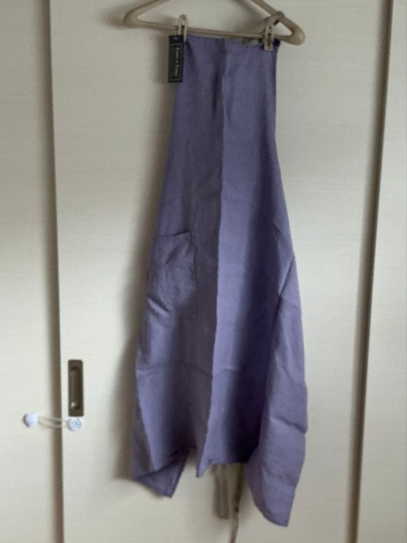 よ*ん様 lino e lina オールドライラック　リネンエプロン