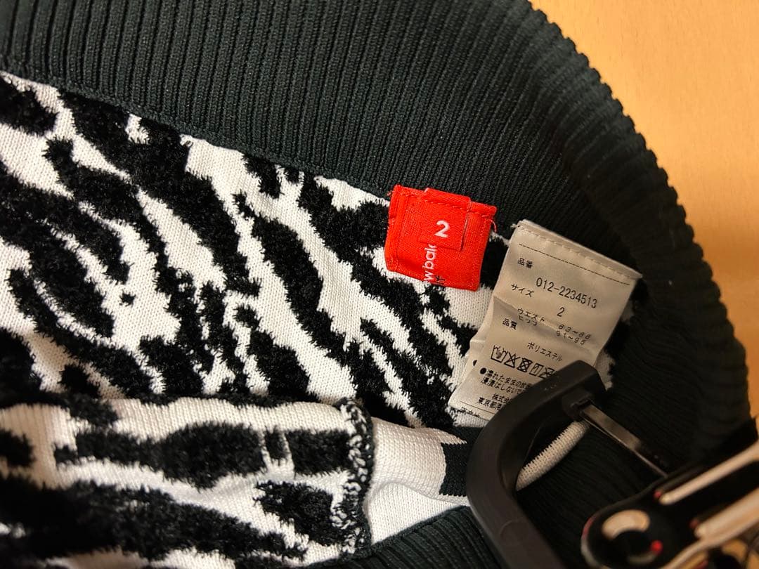 ゼブラ柄 ゴルフウェア スカート Lサイズ