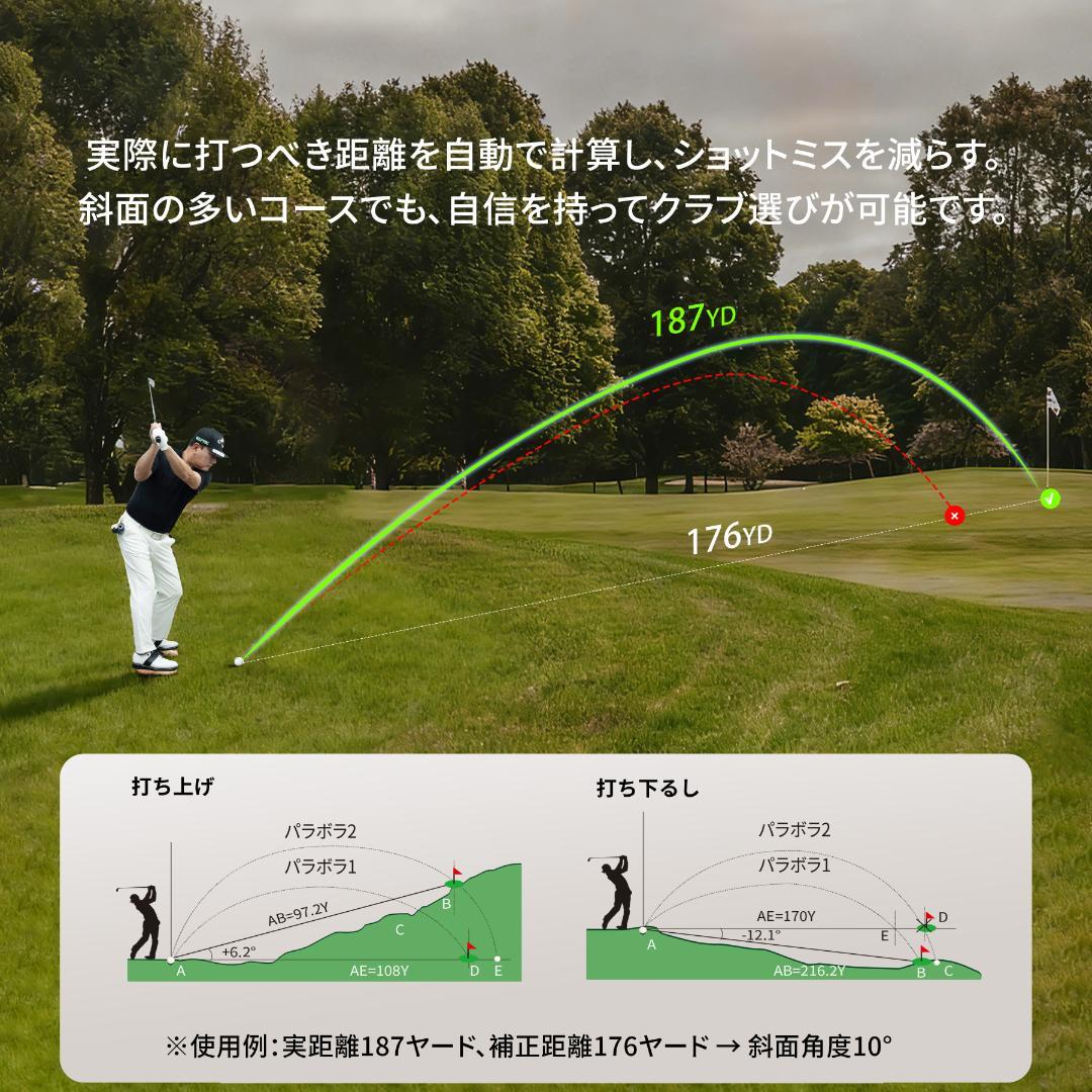 新品 ゴルフ 距離計 T80 レーザー 最速0.02S 最大1000yd