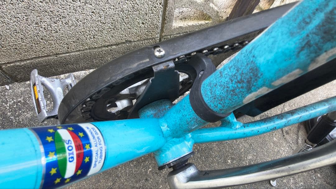 GIOS LIEBE パーツは105など各種グレードアップ！　（カゴは変更予定）