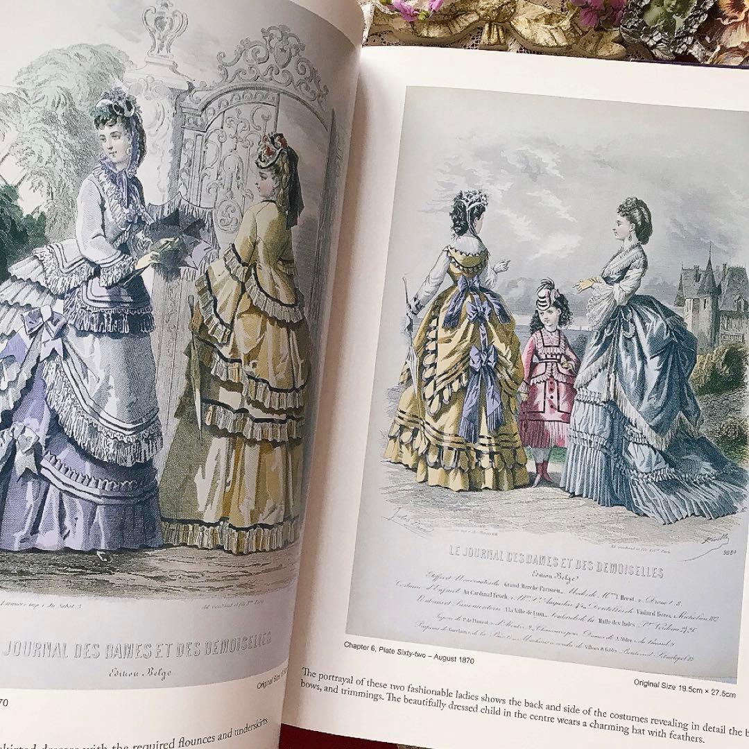 ヴィクトリアン 19世紀ファッションプレート豪華本♡アンティークドレス クロモス