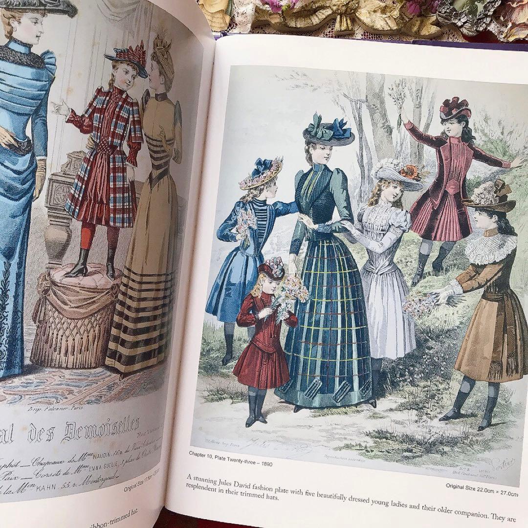 ヴィクトリアン 19世紀ファッションプレート豪華本♡アンティークドレス クロモス