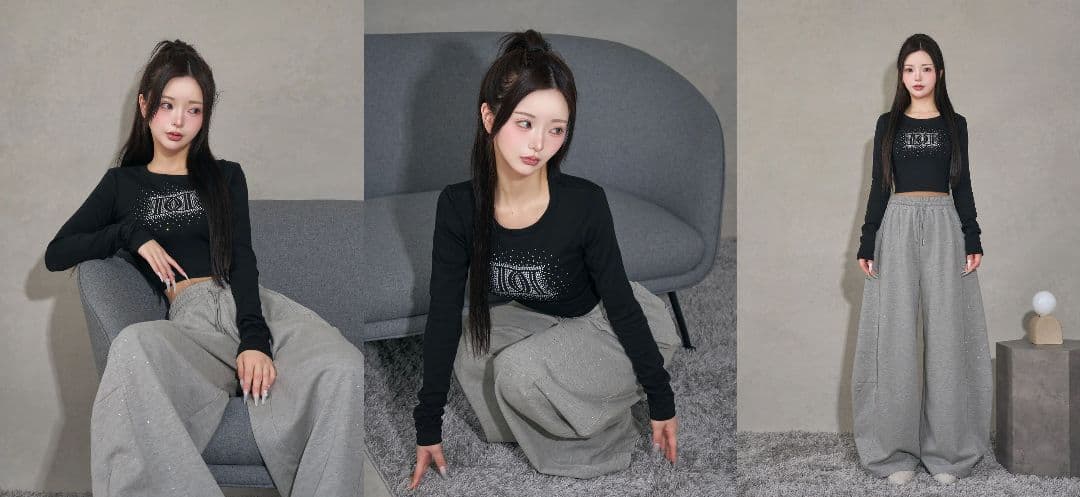 ダーリッチ darich シャイニーDDロゴコンパクトロングTシャツ ブラック