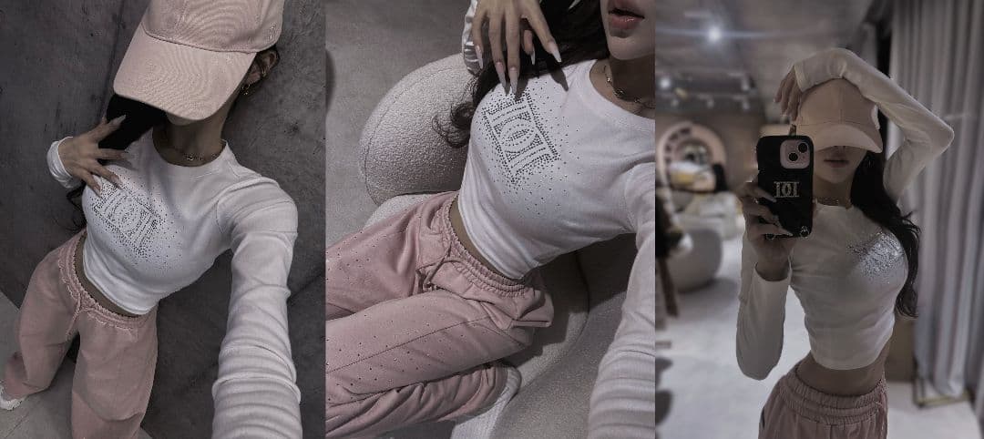 ダーリッチ darich シャイニーDDロゴコンパクトロングTシャツ ブラック