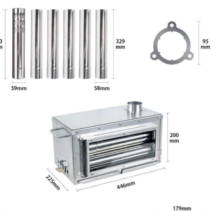 MOON LENCE 薪ストーブ 二次燃焼 耐熱ガラス窓 煙突 コンパクト