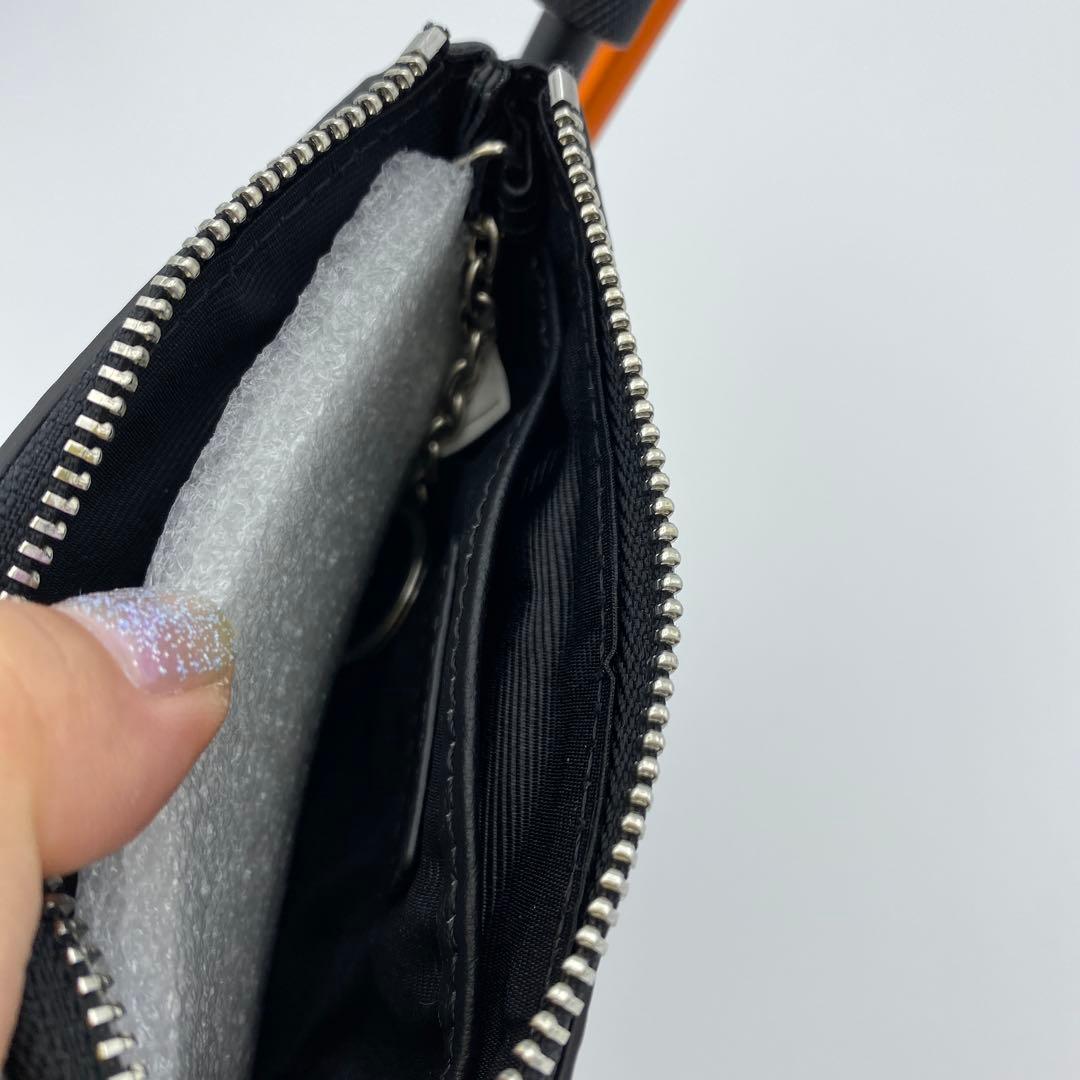 【PEZ(ペッツ) ×ear】《牛革》カラビナ付きパス＆キーケース　ブラック